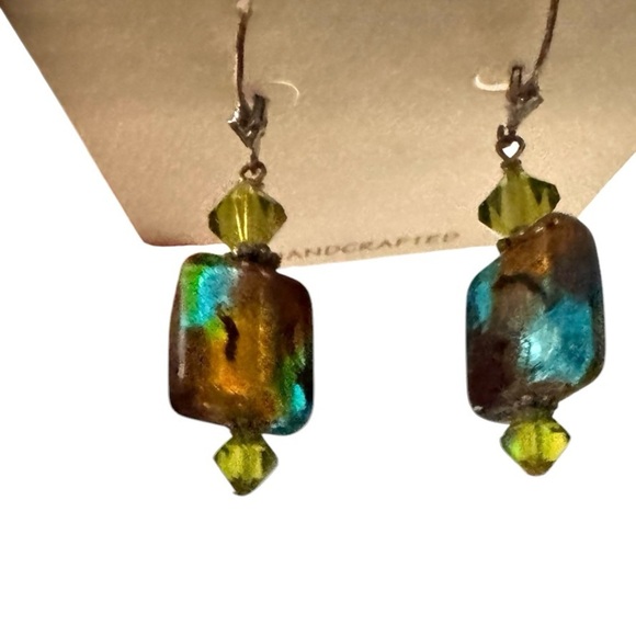 Murano Glass & Beaded Earrings - Picture 2 of 2